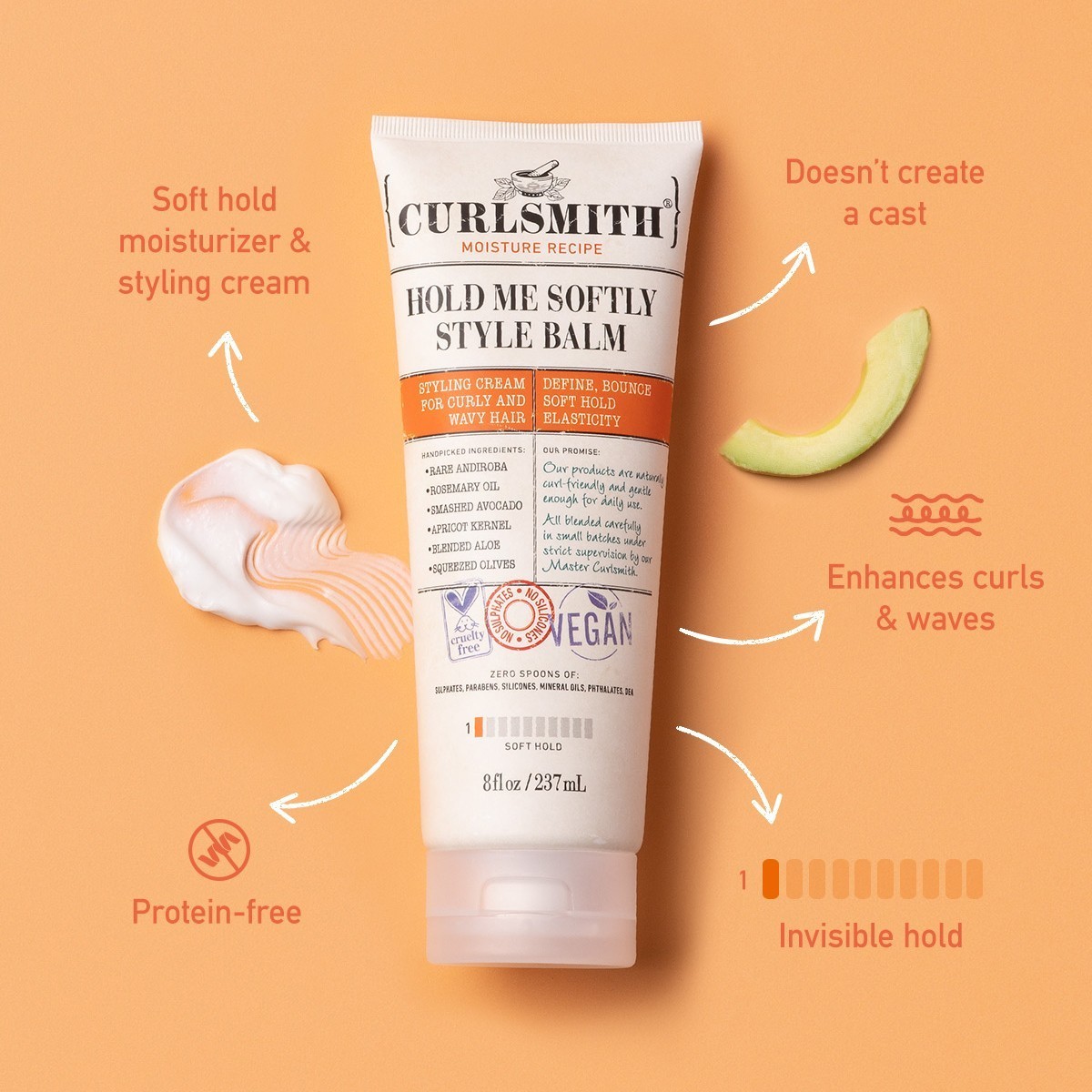 Stylingový balzam na vlasy Curlsmith Hold Me Softly - 59 ml