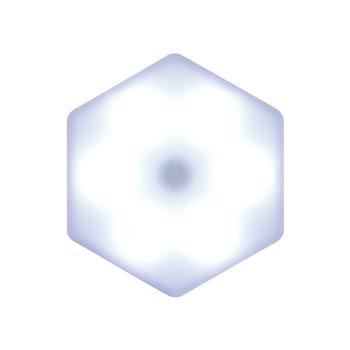 Zestaw 6 lampek ściennych Hexagonal