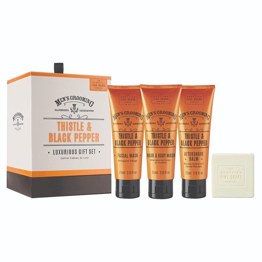 „Scottish Fine Soaps“ veido valymo rinkinys vyrams su usnimis ir juodaisiais pipirais, prabangus – 1 vnt.