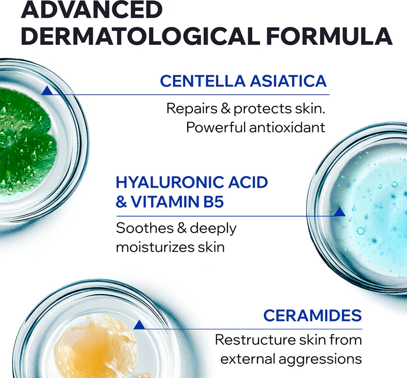 Uriage Cica Daily Repairing Cream Concentrate Feuchtigkeitsgelcreme für geschwächte Haut