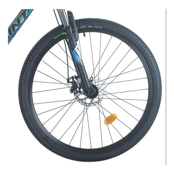 Vélo VTT 27.5'' Cadre Aluminium, double freins a disques, Fourche Télescopique + Transmission complète Shimano