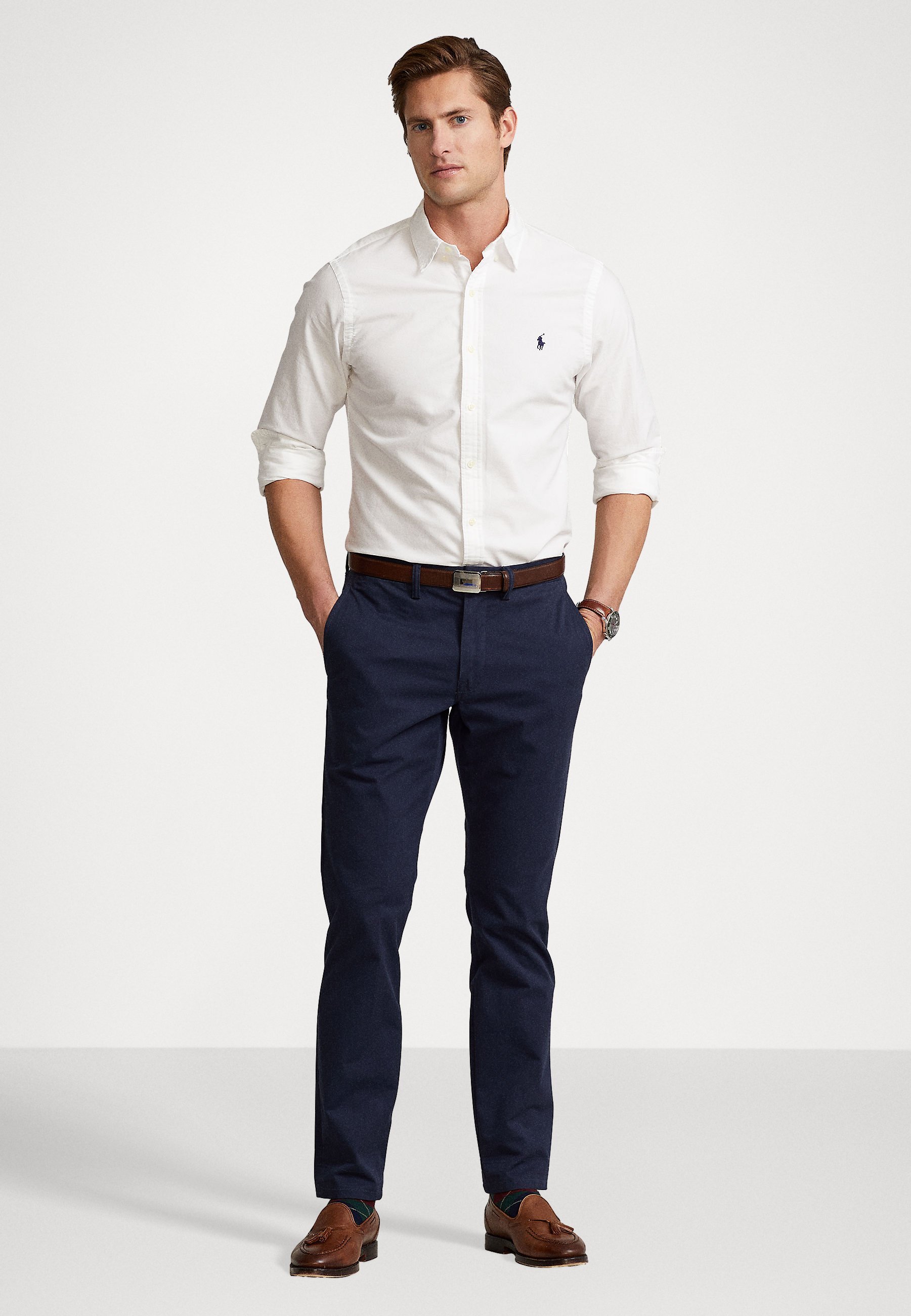 Polo Ralph Lauren Slim Fit Oxford-Hemd – Hemd – weiß