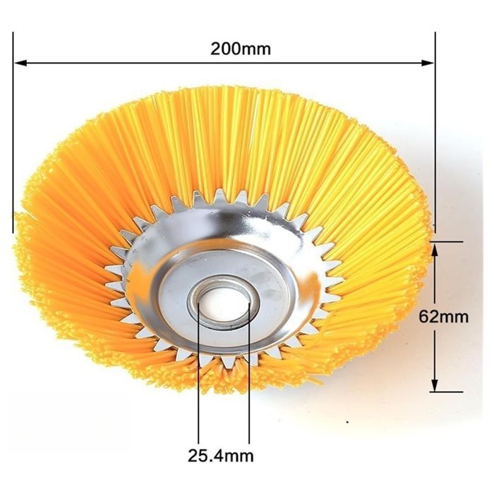 Cabeça de corte de escova de nylon indestrutível kimeo G80 Pro, escova multifuncional de 8 polegadas para cortadores de grama (1 peça)