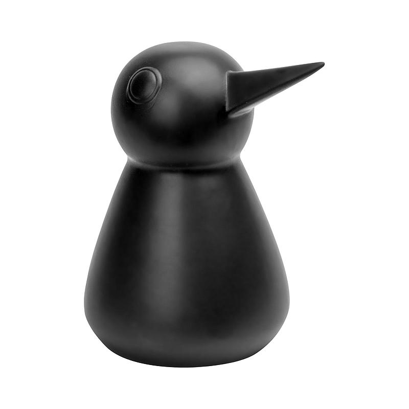 Pájaro de cerámica para el hogar, 14x11x16 cm, negro