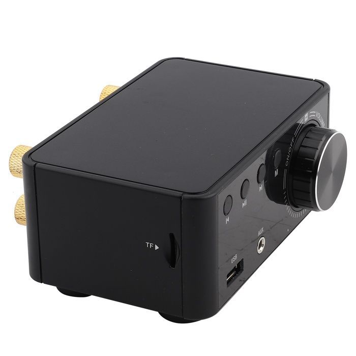 SALALIS Scheda amplificatore digitale, scheda amplificatore audio digitale HIFI Bluetooth 5.0, lettore di componenti elettronici, nero