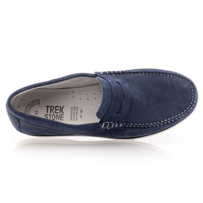 Mocasines/zapatos náuticos azules para hombre