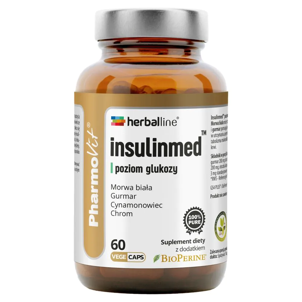 PharmoVit Herbaline Insulinmed Poziom glukozy Kapsułki