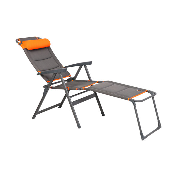 Camping lounger Pisa, with leg rest