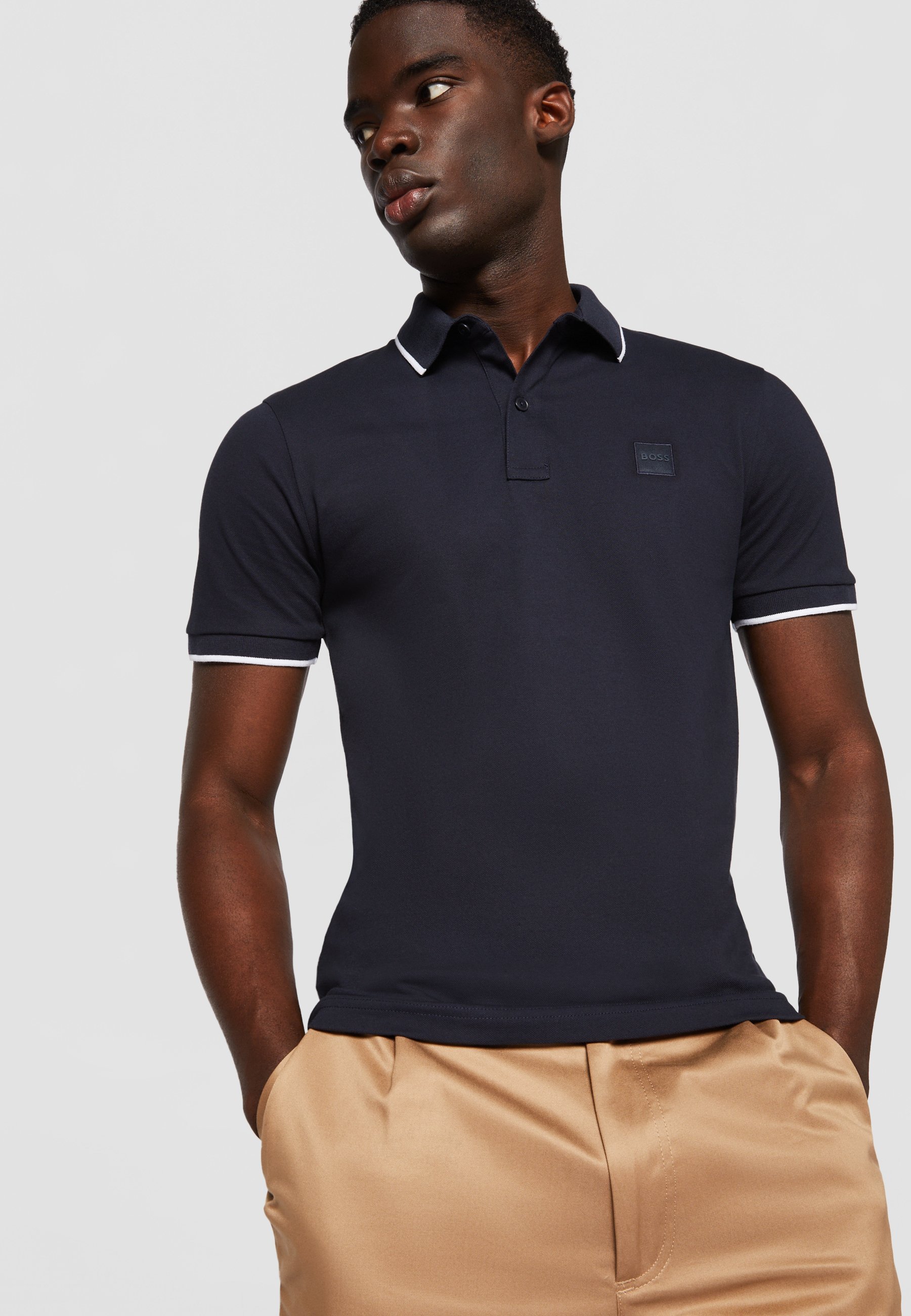 BOSS PASSERTIP - Poloshirt - donkerblauw