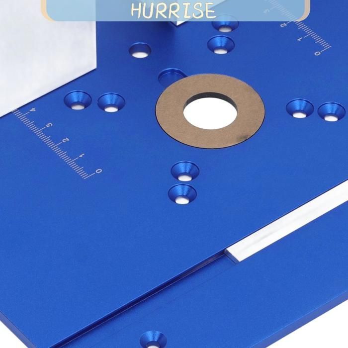 Piastra di inserto per banco fresa in alluminio Tbest Piastra di inserto per banco fresa in lega Sega per utensili Blu
