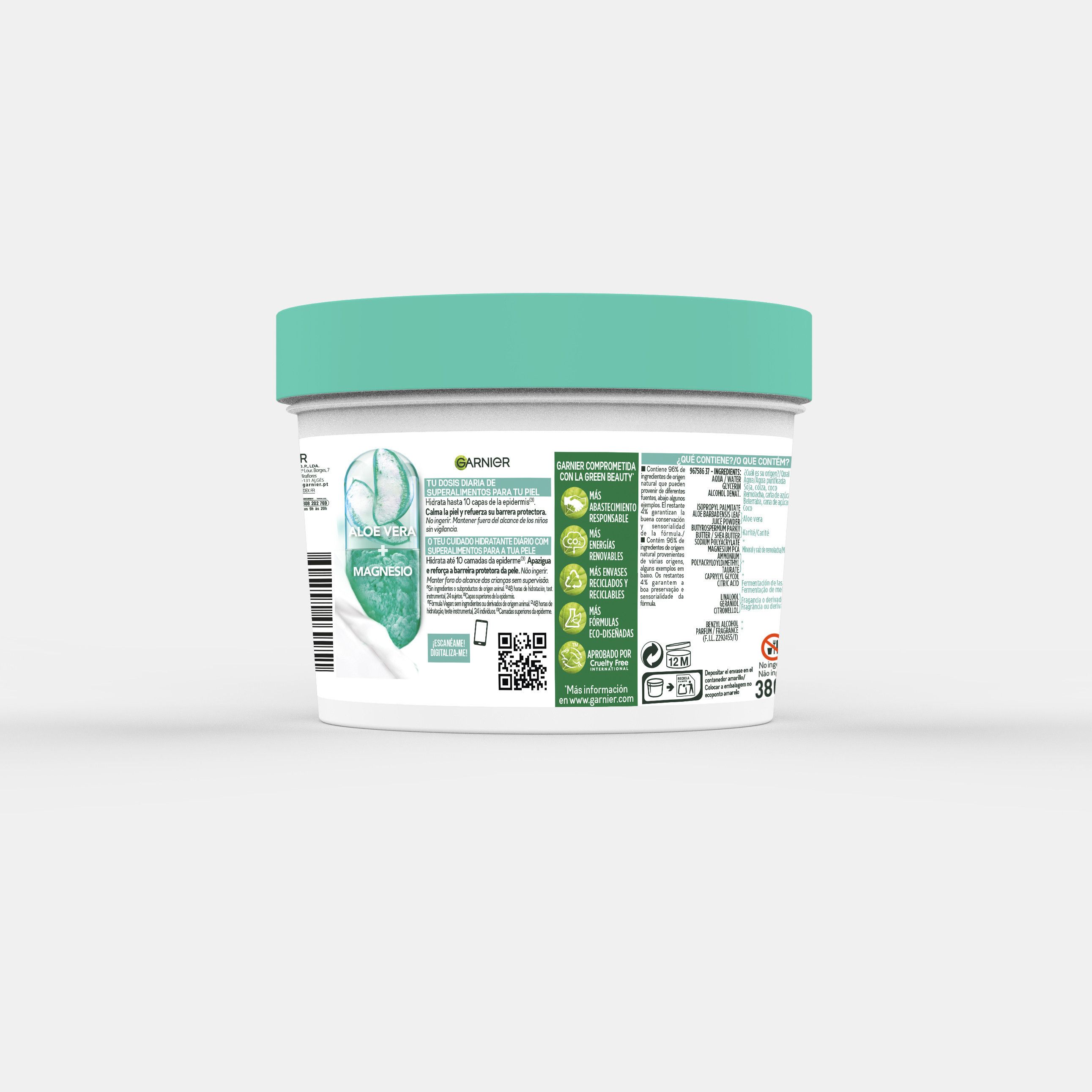 Pomirjujoča krema za telo Body Superfood z aloe vero in magnezijem Mleko za telo in losjoni za telo