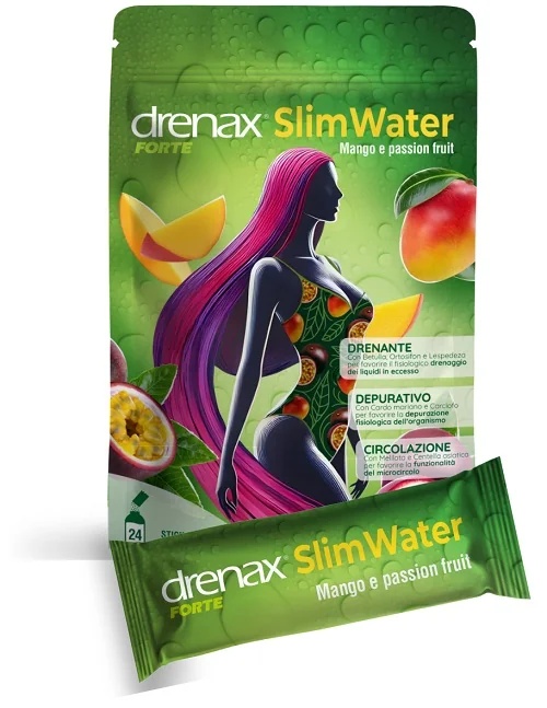 DRENAX Drenax Forte Slim Água Manga e Maracujá 24 sachês de grânulos efervescentes