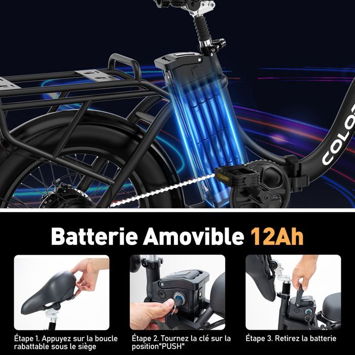 COLORWAY Vélo électrique Pliable 20