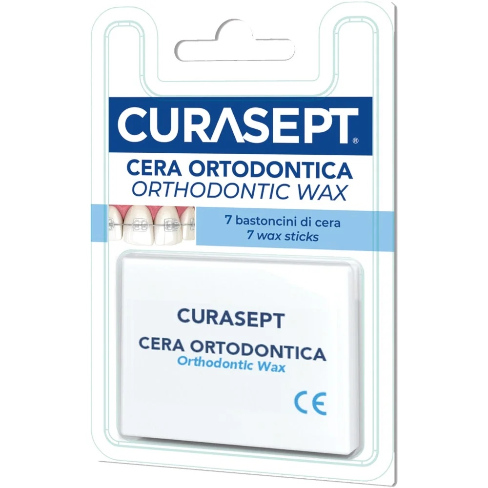 CURASEPT Curasept Wachs, kieferorthopädisches Wachs, 7 Stäbchen