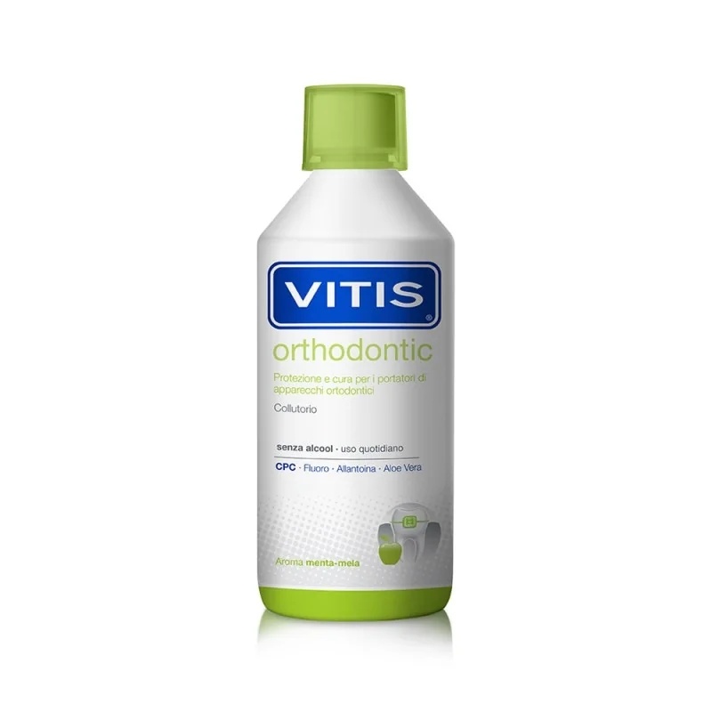 DENTAID VITIS Vitis Mundspülung für Kieferorthopädie 500 ml