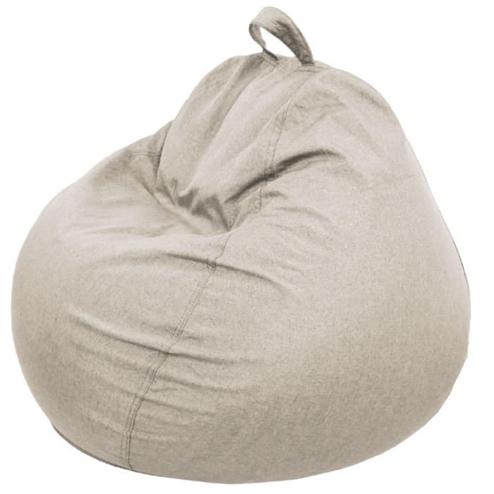 Removable beanbag chair - 120x100 cm - Bananair - Beige Made in France