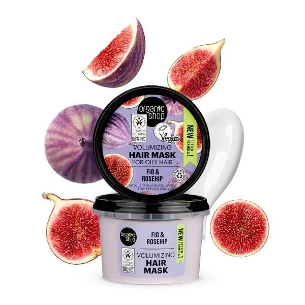 Mască de păr volumizantă Organic Shop pentru păr gras 250ml
