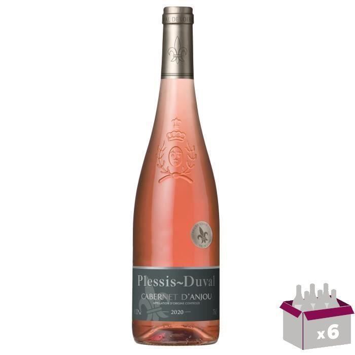 Plessis-Duval 2024 Cabernet d'Anjou - Vino rosado del Loira x6