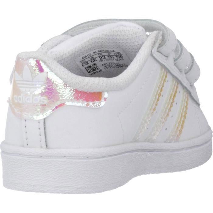 Basket - ADIDAS ORIGINALS - 92821 - Enfant Fille - Blanc - Lacets - Semelle Gomme
