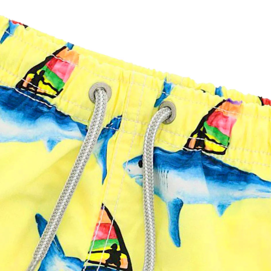 Middellange bikini met haaienprint