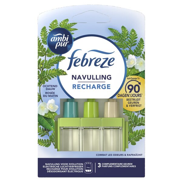 Ambi Pur Morning Dew 3Volution Electric Air Freshener Refill<br>20ml, 3 pieces