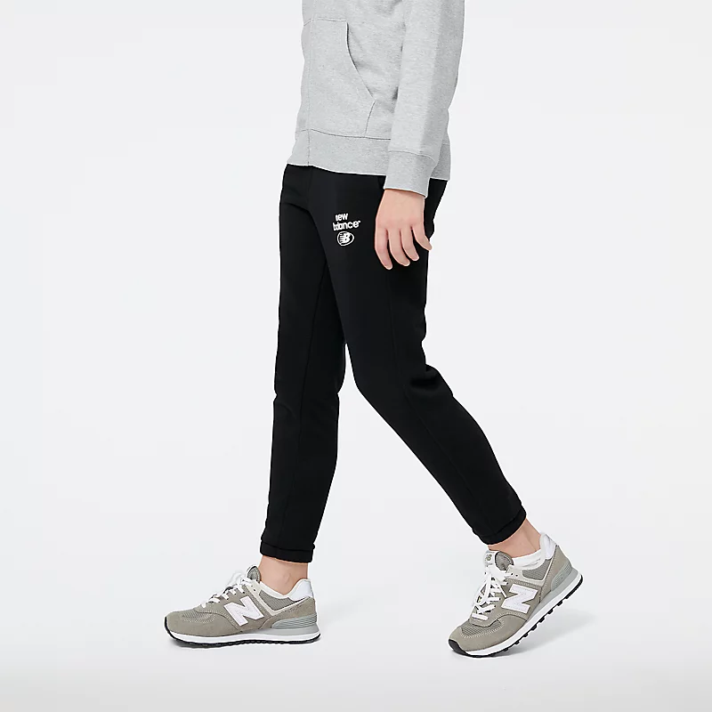 Spodnie dresowe Enfant Essentials Reimagined French Terry – CZARNE