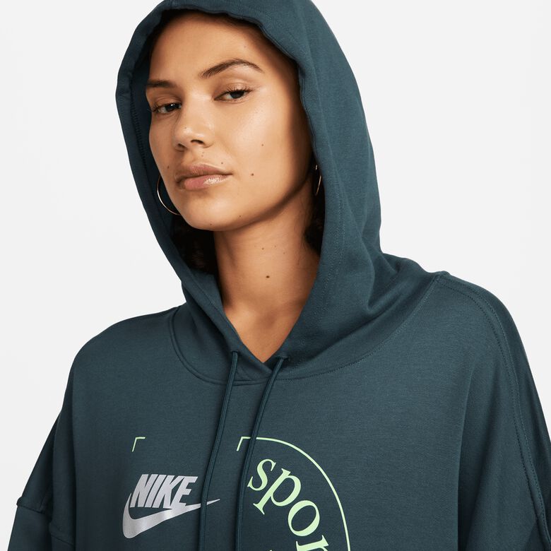 Felpa sportiva oversize in French Terry