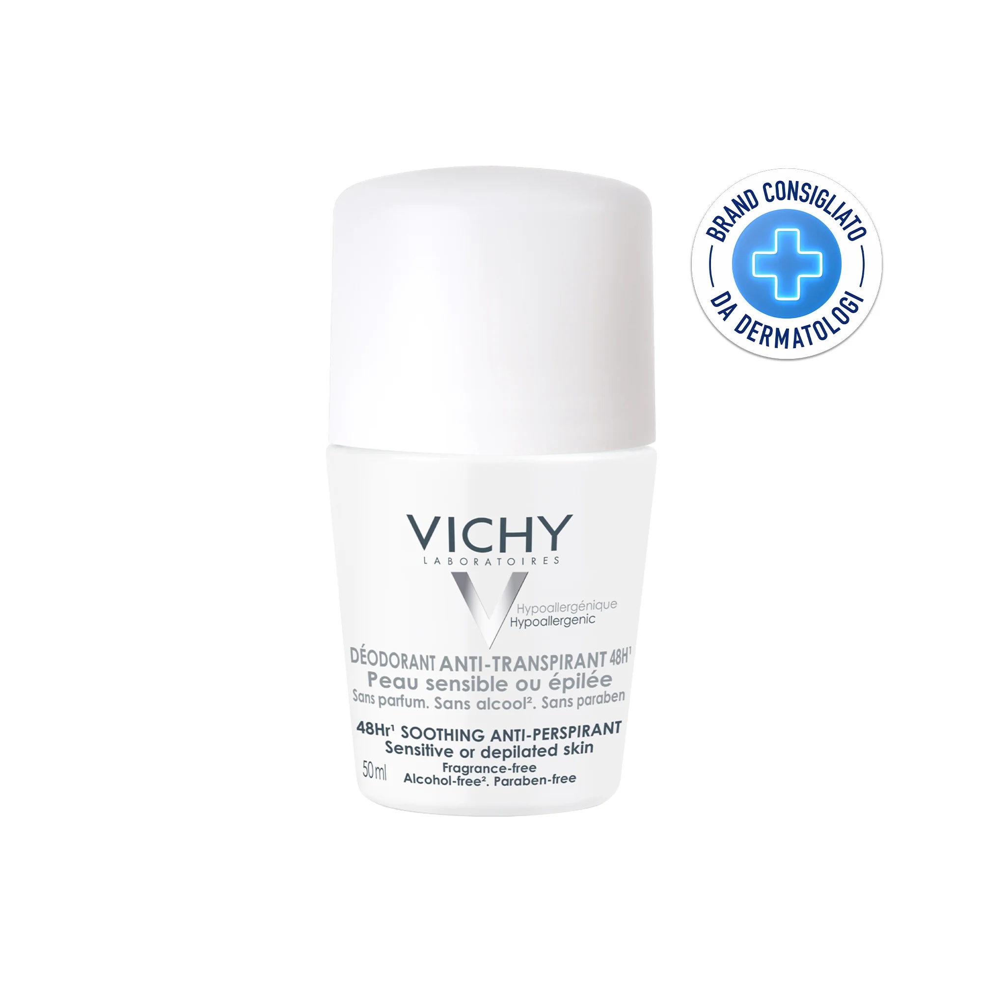 VICHY Vichy Antitranspirant-Deodorant 50 ml für empfindliche und enthaarte Haut