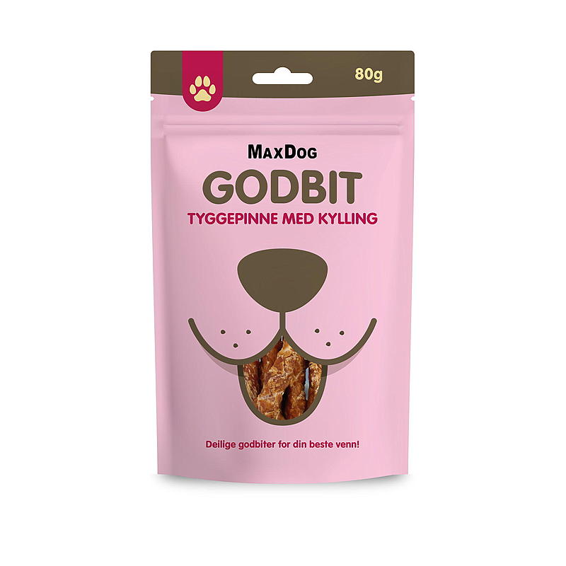 Friandises pour chiens MaxDog Bâtonnets à mâcher MaxDog 80 g au poulet