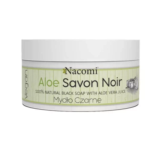Nacomi mydło 100% naturalne czarne Savon Noir Aloe 125 g