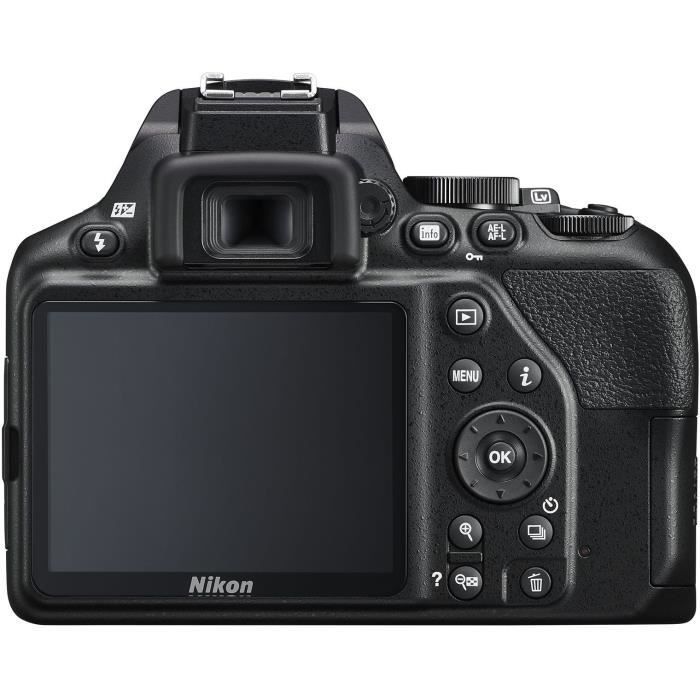 NIKON D3500 - Digitalt speilreflekskamera + AF-P 18-55 mm objektiv - 24,2 megapiksler - 10 spesialeffektalternativer
