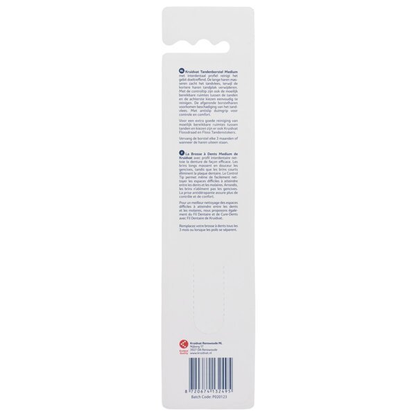 Zubná kefka Kruidvat Regular Medium<br>2 kusy