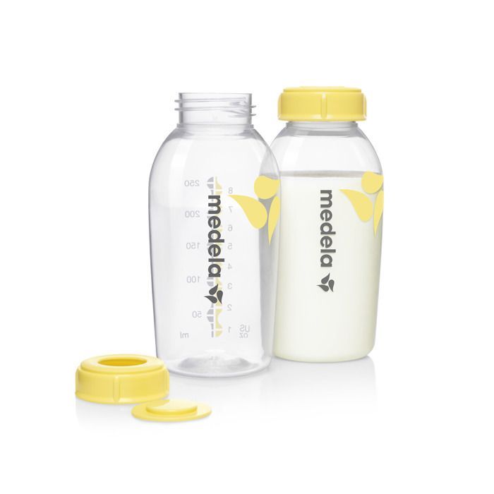 Set mit 2 Medela 150ml Auffangflaschen – Muttermilchaufbewahrung