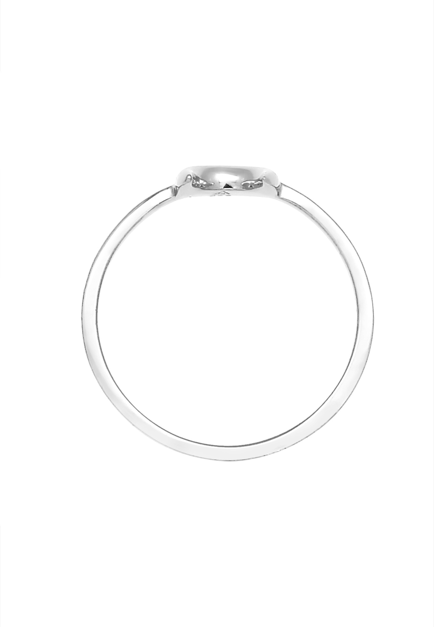 Elli Femme Half Moon Astro Basic Trend en argent sterling 925 plaqué or