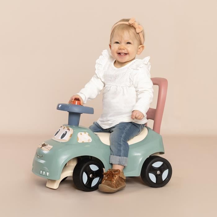 Little Smoby - Macchina cavalcabile - Vano portaoggetti sotto il sedile + sedile - Clacson - Dai 10 mesi in su - Prodotto in Francia
