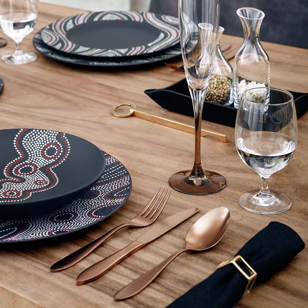 „Villeroy & Boch“ stalo įrankių rinkinys, stalo įrankių dėklas, 20 dalių, pagaminti stalo įrankiai – 1 dalis