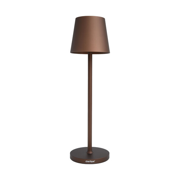 Επαναφορτιζόμενη επιτραπέζια λάμπα LED Dinner Light κλασική, καφέ