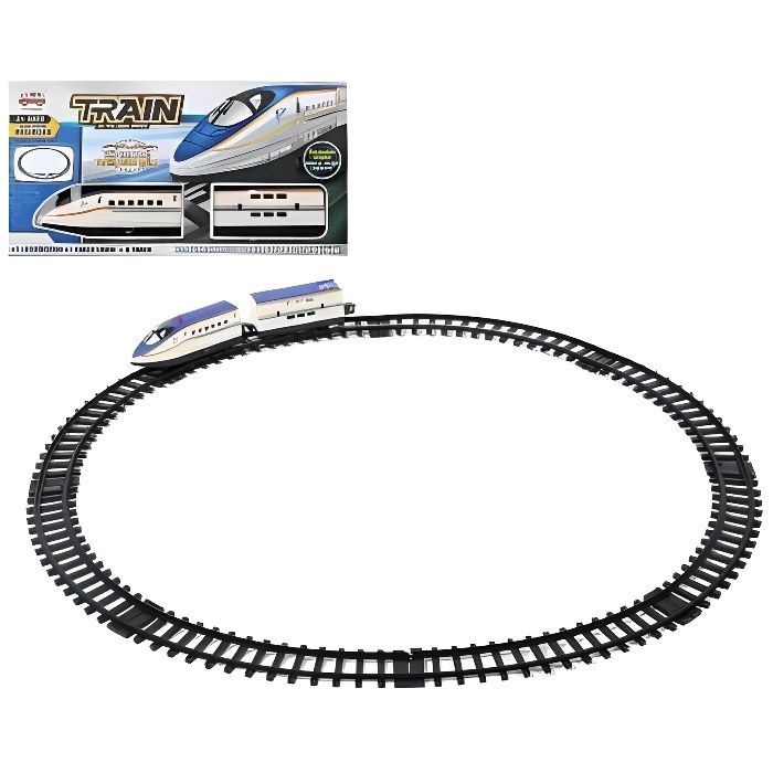 Elektrisk Tog - BigBuy Fun - Ultra High Speed 118255 - Blå - Bevægelse, Lyd, Lys