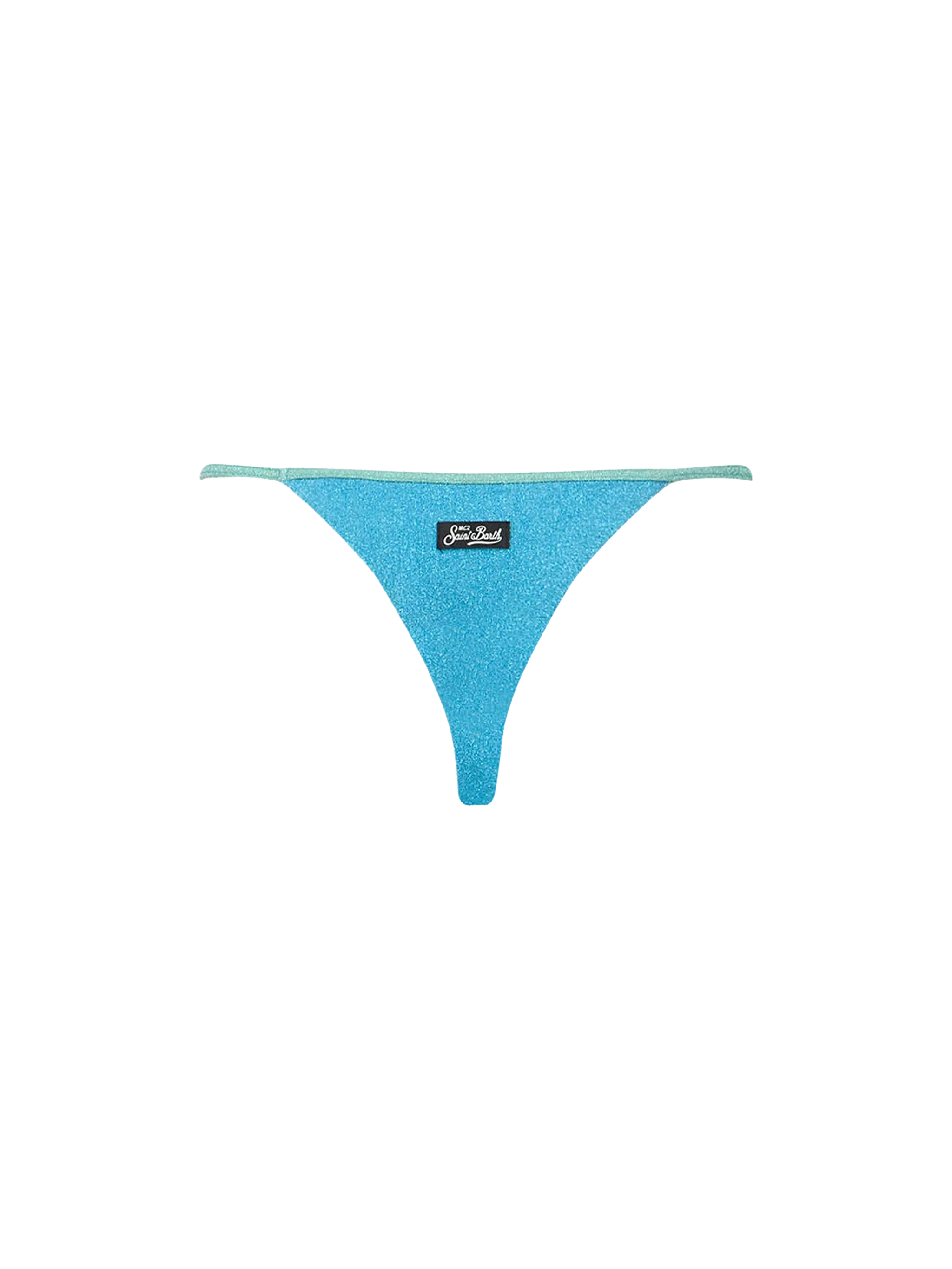 Jodene Lurex zwembroek met hoge taille voor dames