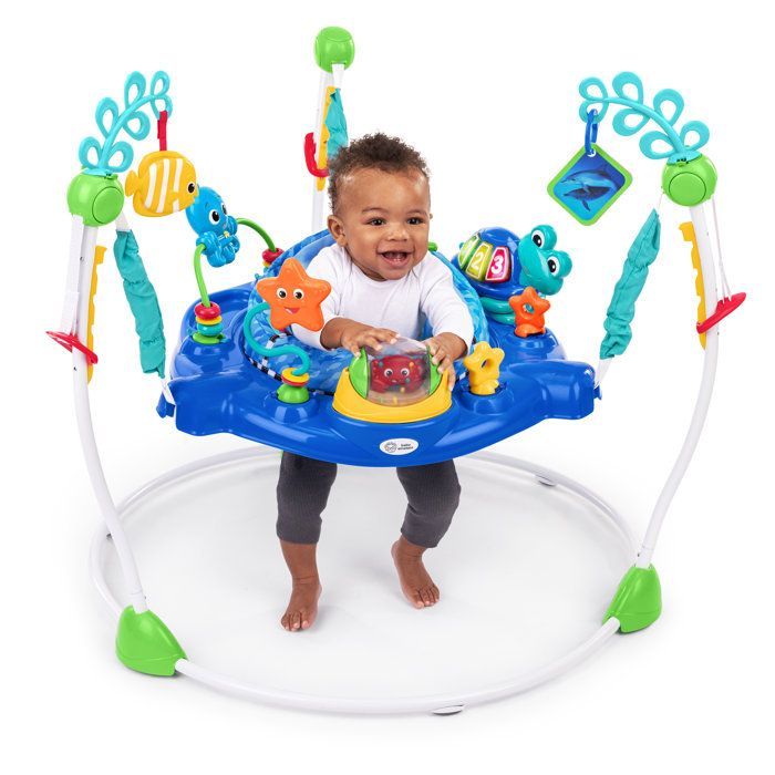 BABY EINSTEIN NEPTUNE Aire d'éveil bébé multi-jouets, Cadeau Noel bébé, pivotant 360°  Jouet tortue amovible, 13 jeux multilingues