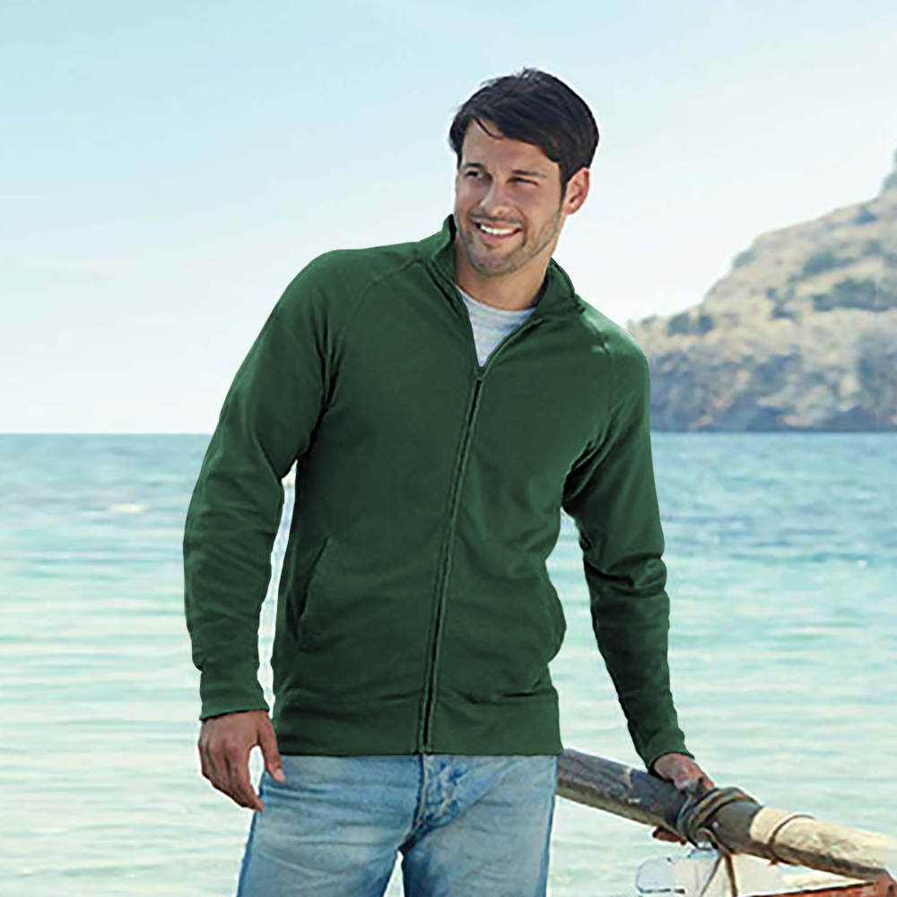 Lehká bunda/mikina na zip Fruit of the Loom