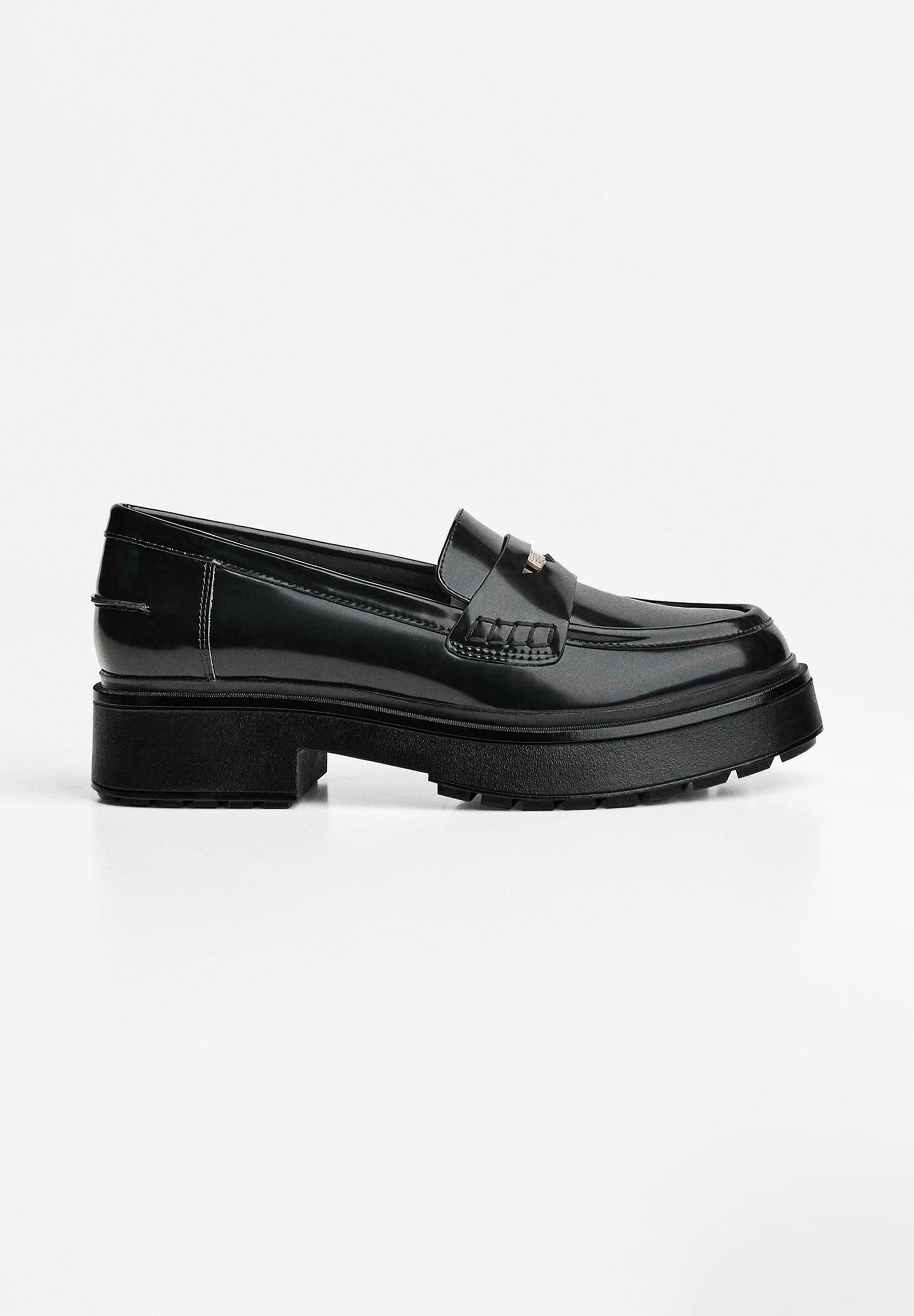 Bershka CHUNKY - MOCASSINI - Slip-on - neri