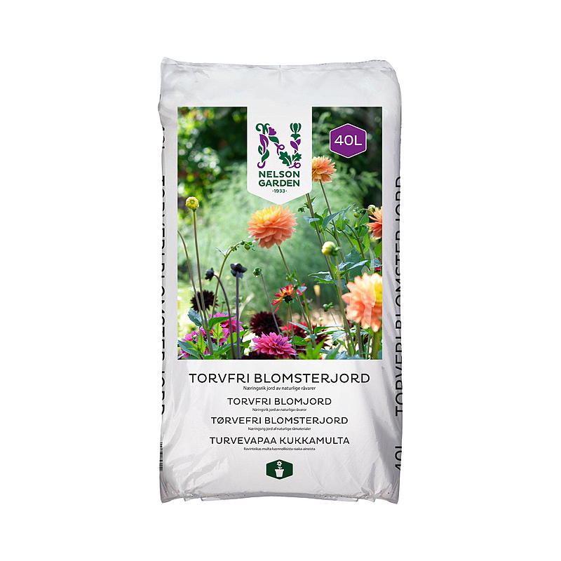 Nelson Garden bloempotgrond 40 l, turfvrij, Nelson Garden
