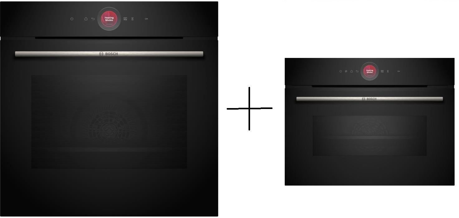 BOSCH SER8 - HBG7741B1 Pyrolytische Multifunctionele Oven met Soft Close + CMG7241B1 Inbouwmagnetron