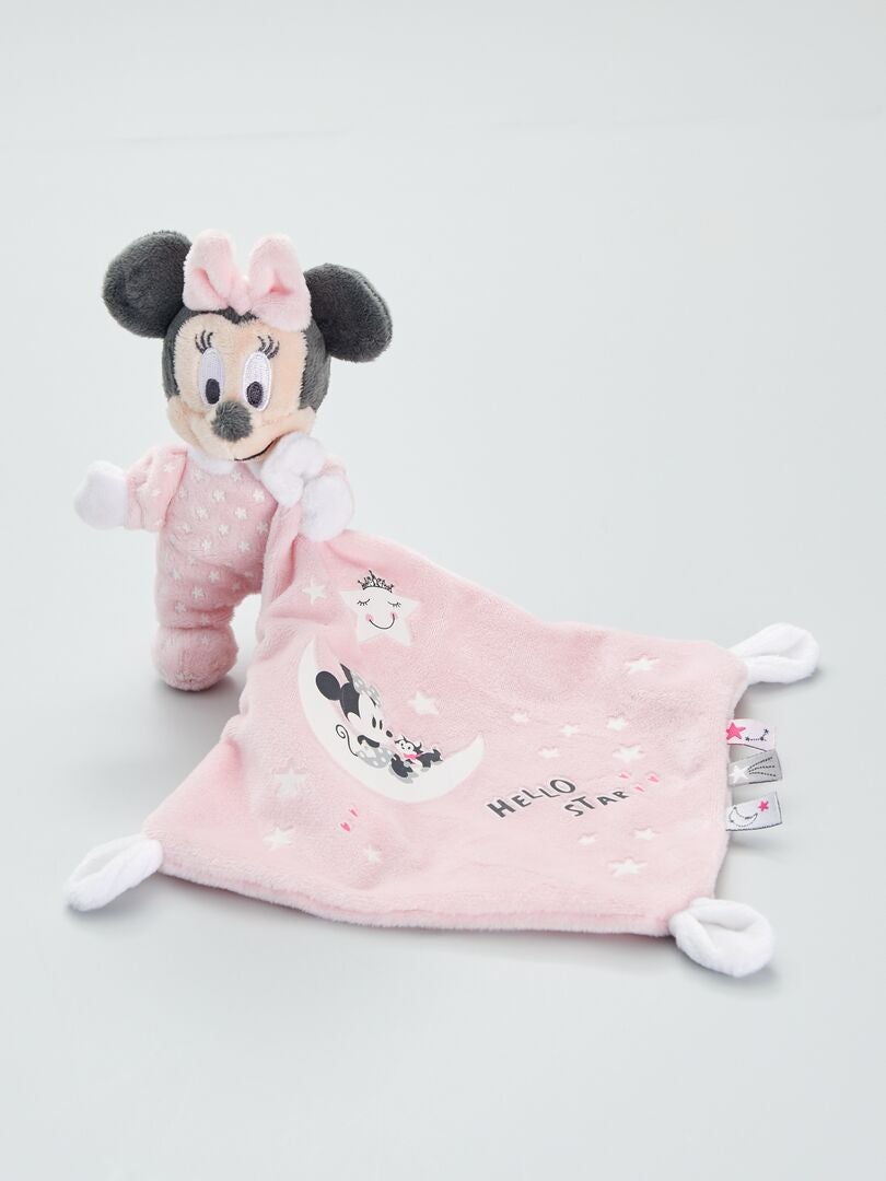 Peluche de Minnie Mouse que brilla en la oscuridad - rosa