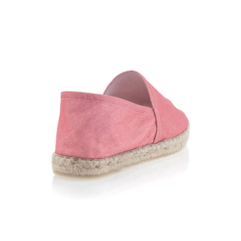 Rosa espadriller med tausåler til dame