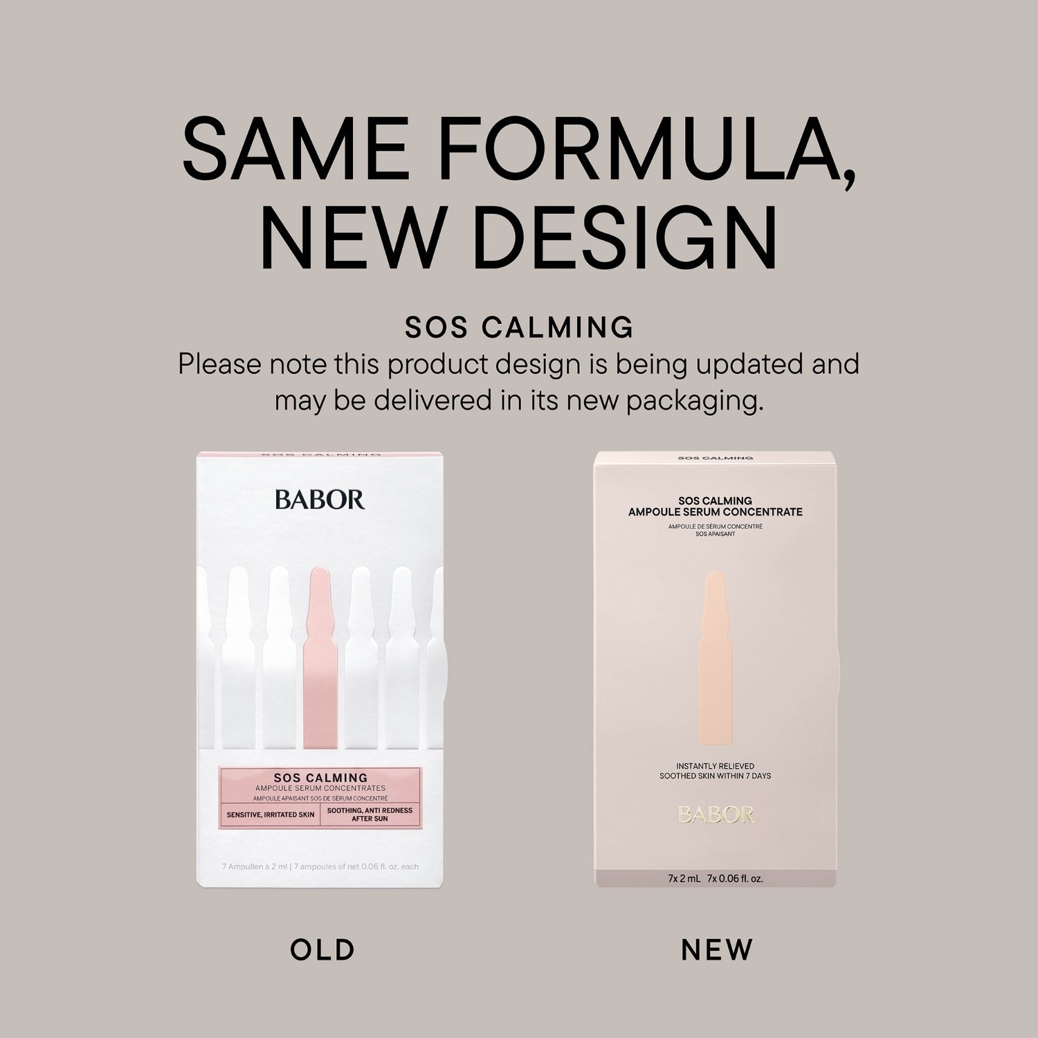 BABOR Ampoule Serum Ampulinė koncentratas SOS Calming - 14 ml