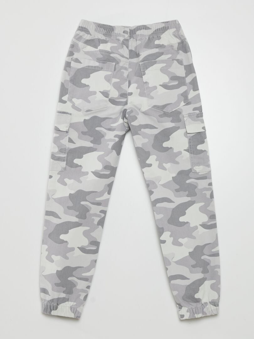 Camouflage cargobroek - BEIGE
