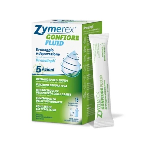 ZYMEREX Zymerex liquide contre les gonflements 15 sachets Jambes gonflées et lourdes