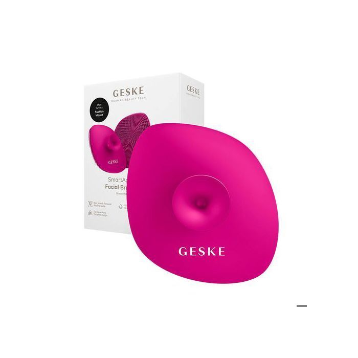 Escova de limpeza facial - GESKE - 4 em 1 - Magenta - 4 modos - Bateria de 1200mAh